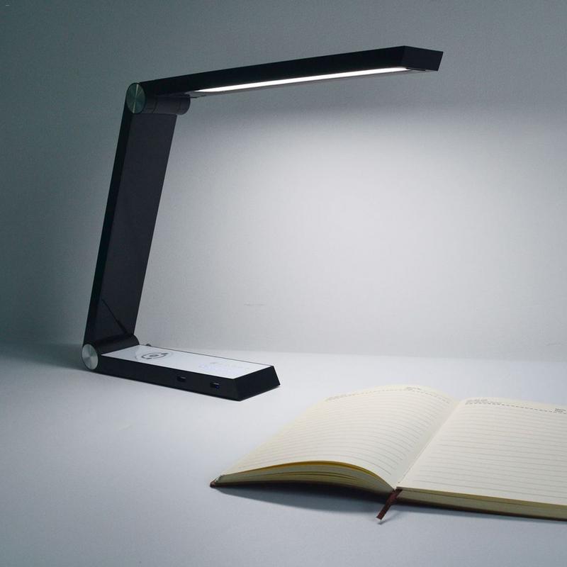 LED Wireless Charging Desk Lamp - Triangle Eye Care Design